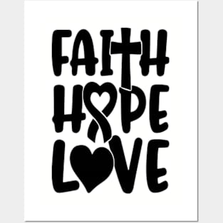 Faith Hope Love Posters and Art